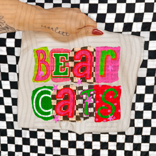 BEARCATS RED & GREEN CHECKERS