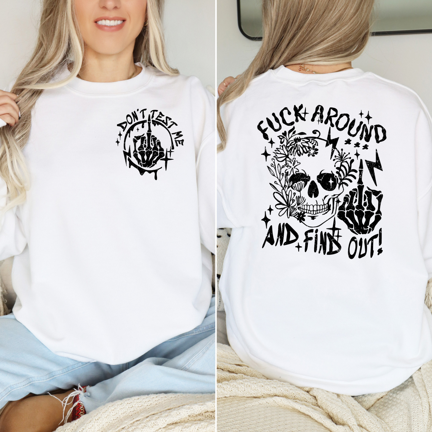 Around and find out - BACK - BLACK