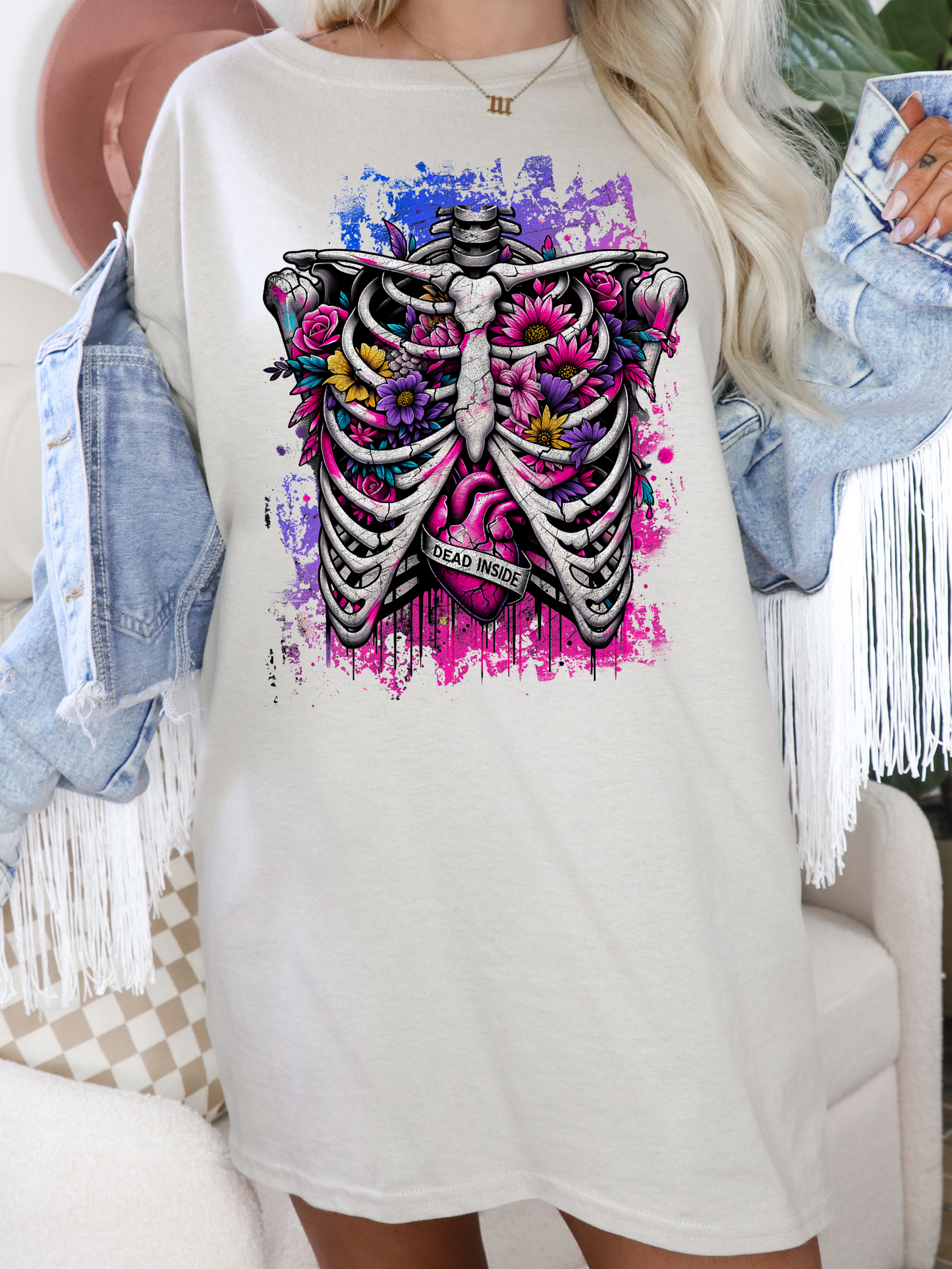 Dead Inside Rib Cage - DTF Transfer