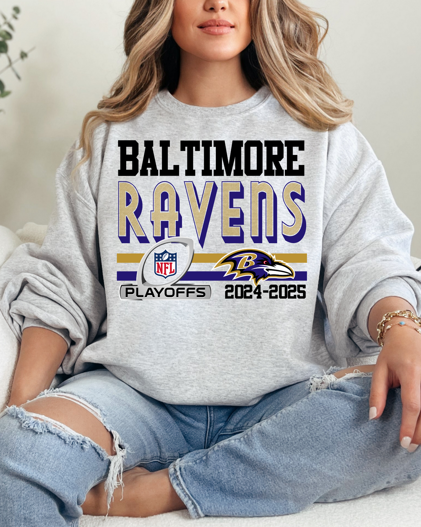 Baltimore Ravens Playoff 2024-2025 Logo