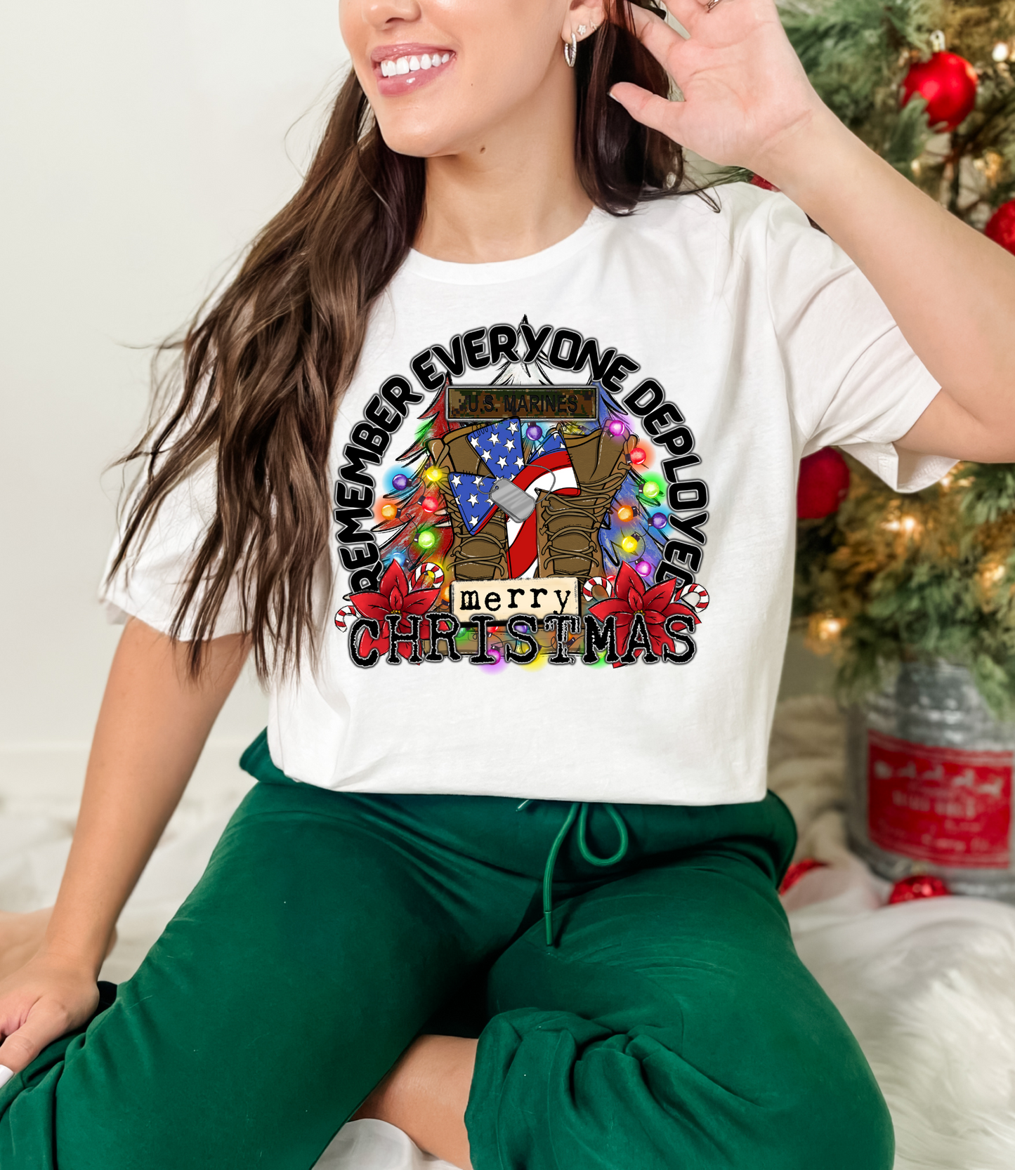 Remember Everyone Deployed Merry Christmas (U.S Marines)