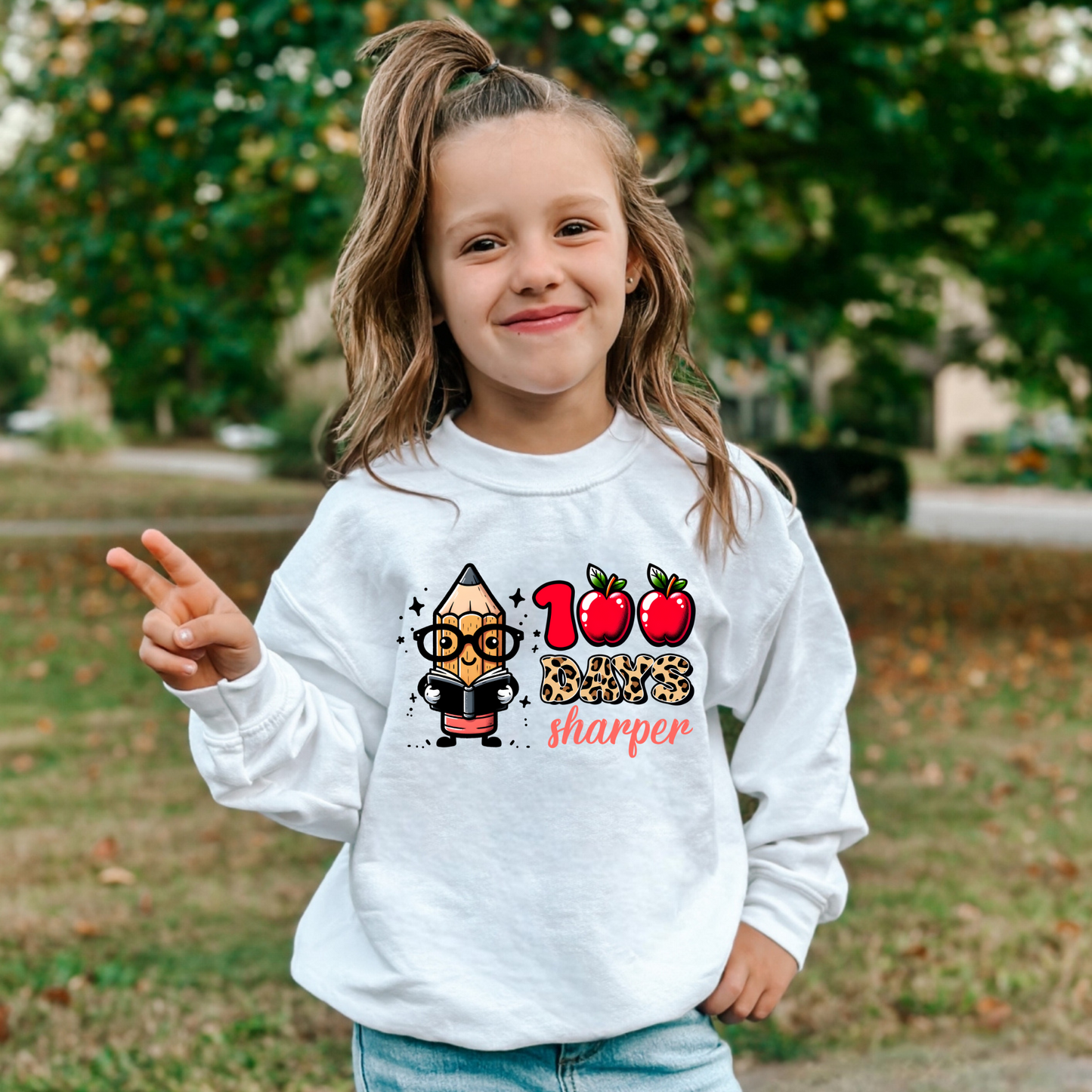 100 Days Sharper Reading Pencil- DTF TRANSFER