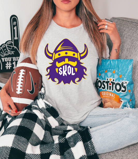 Skol with purple/yellow viking