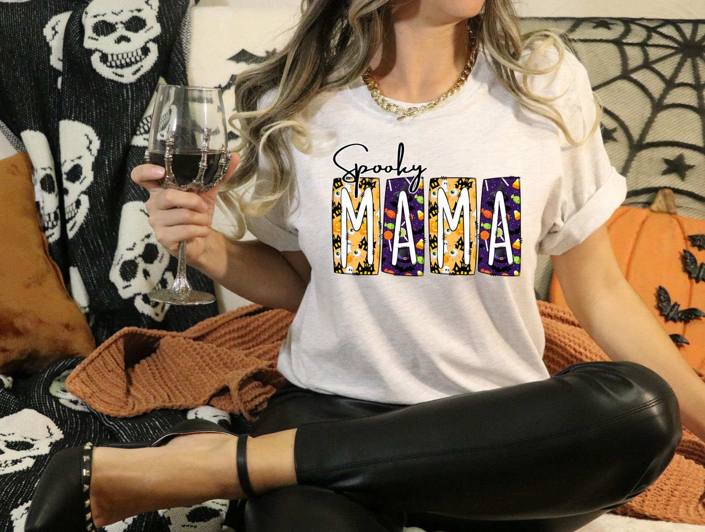 Spooky mama, purple/orange