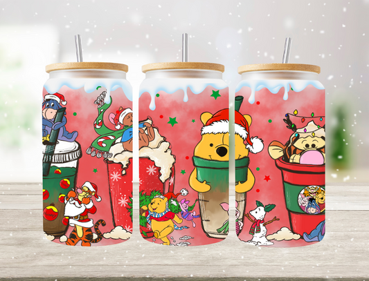 Pooh Christmas Drinks - UV Libby Wrap