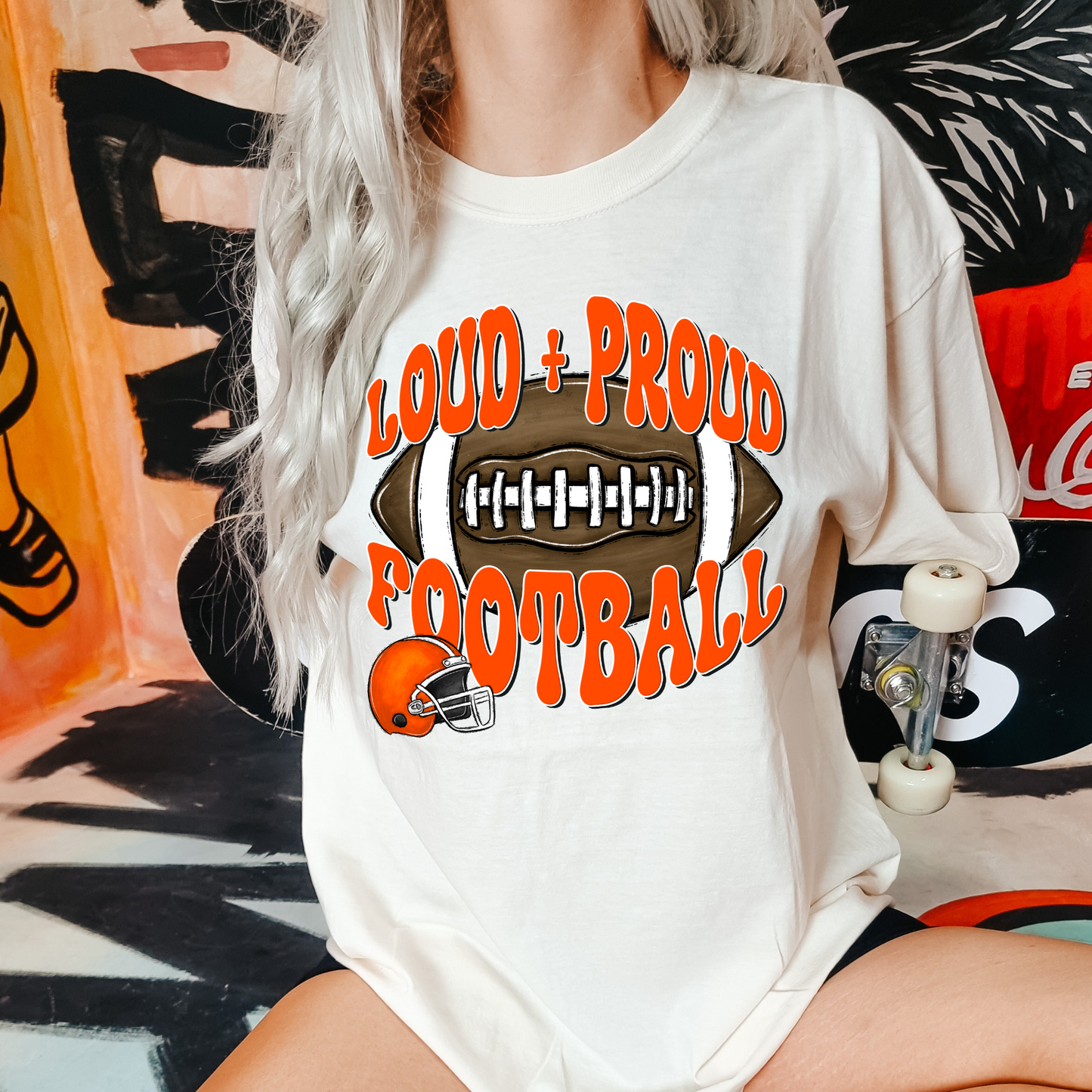 Loud & proud football-orange
