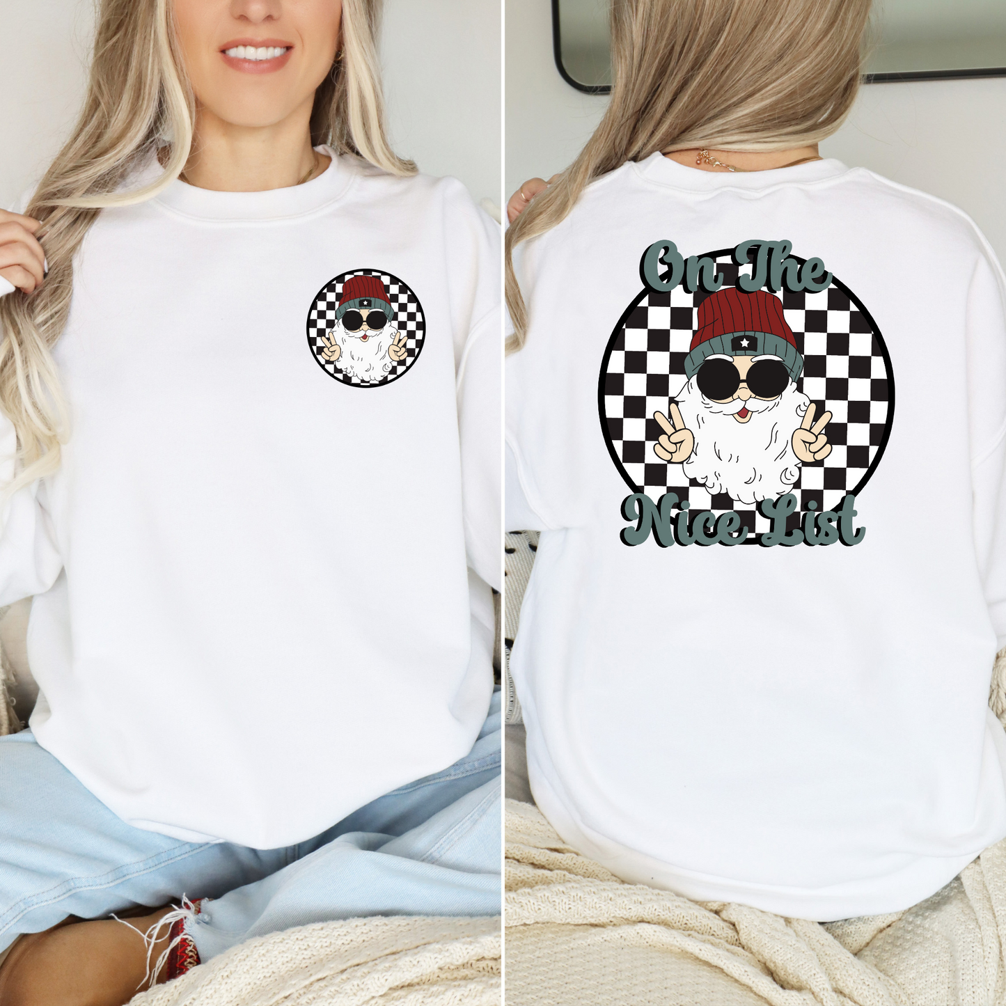 On The Nice List Checkered
