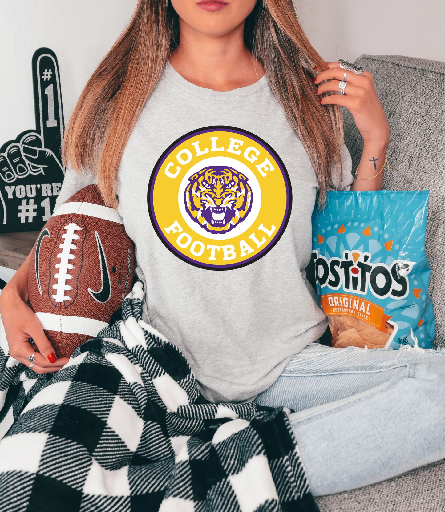 College football with LSU tiger
