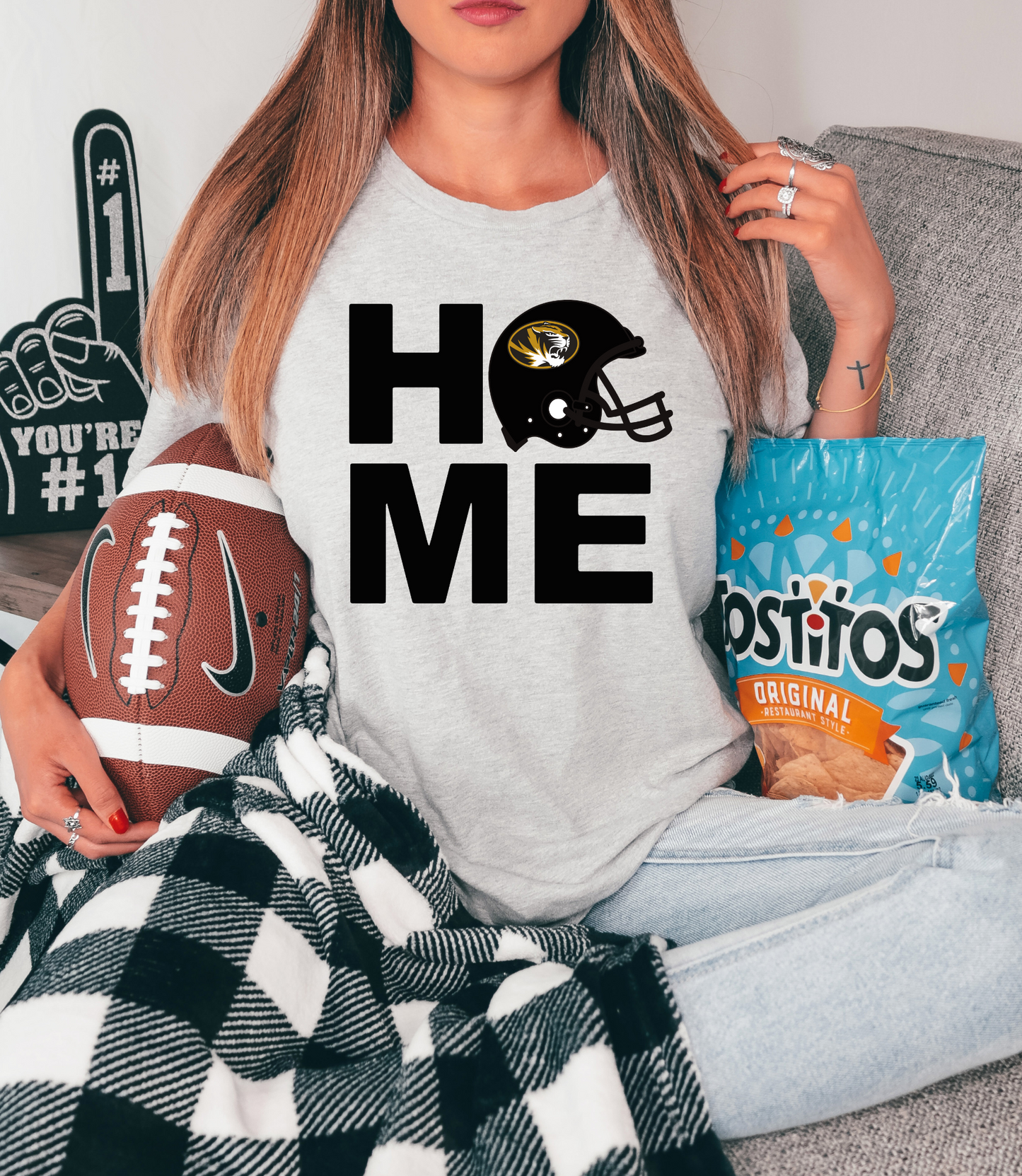 Home with Mizzou helmet
