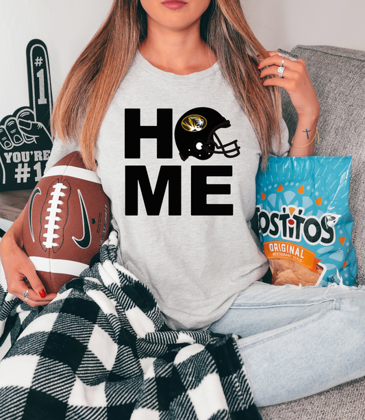 Home with Mizzou helmet