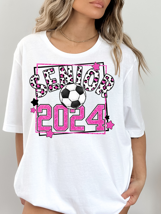 Senior 2024 - pink with soccer ball