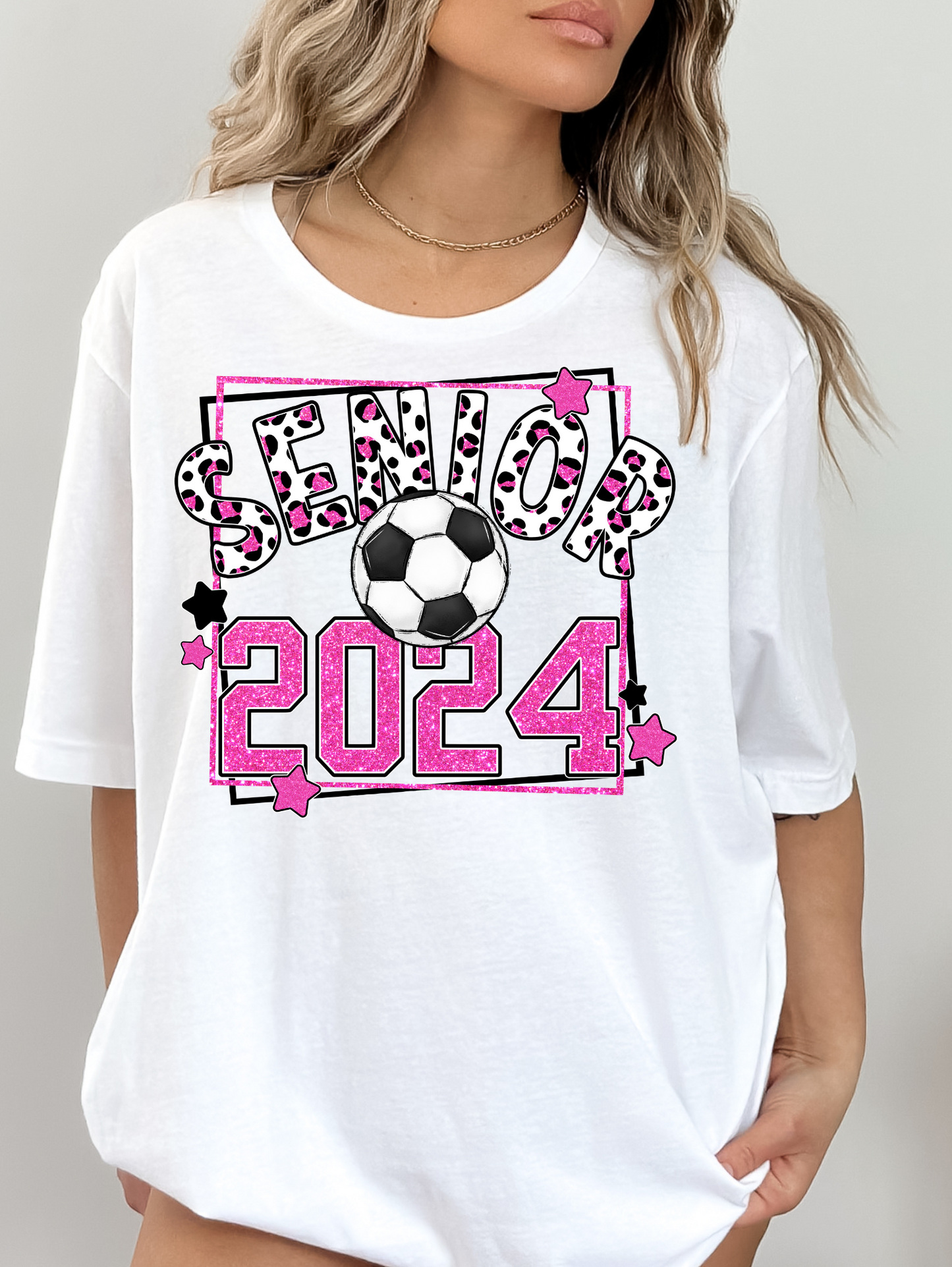 Senior 2024 - pink with soccer ball