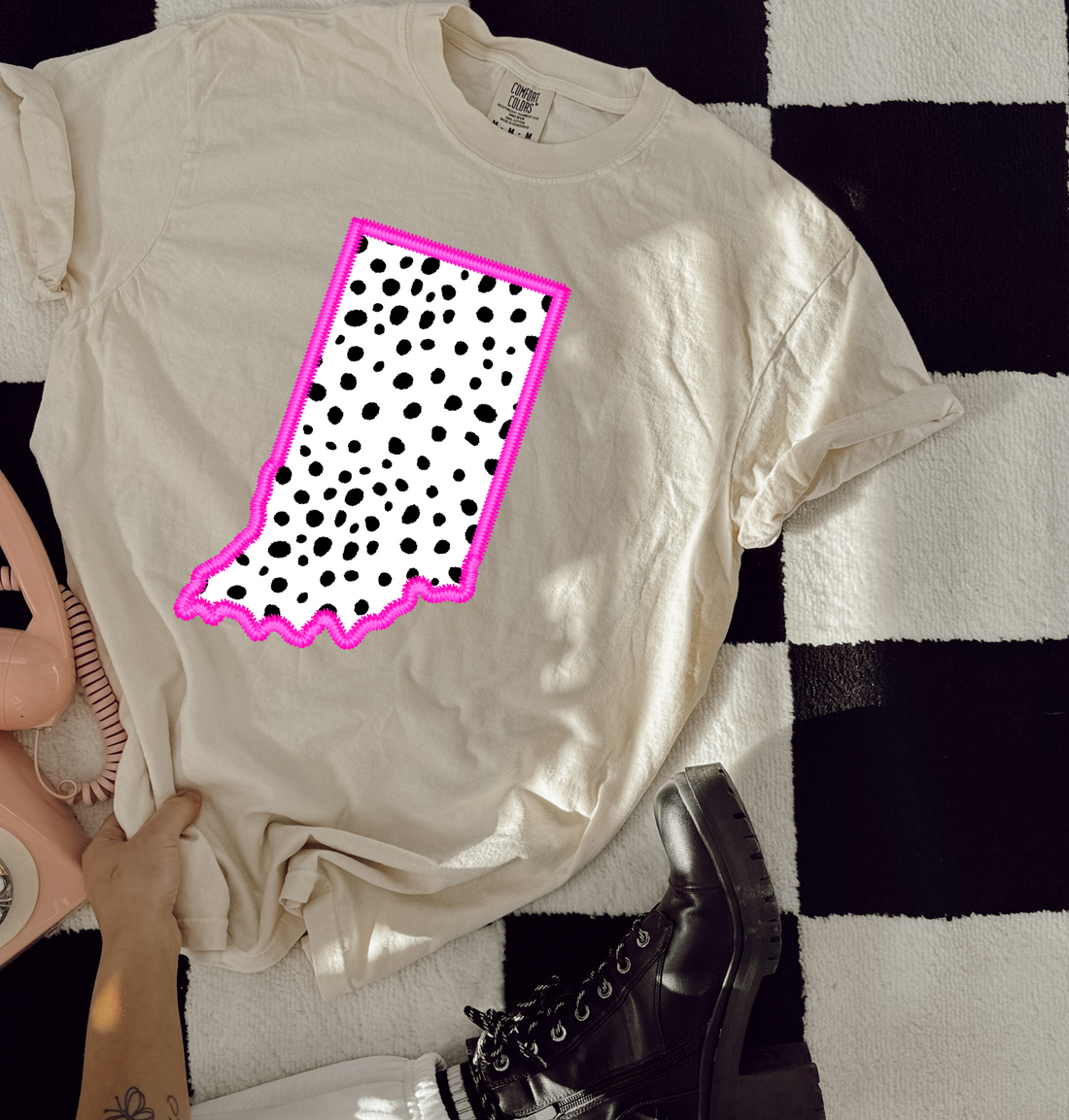 Indiana-Pink Outline – Earthline Customs
