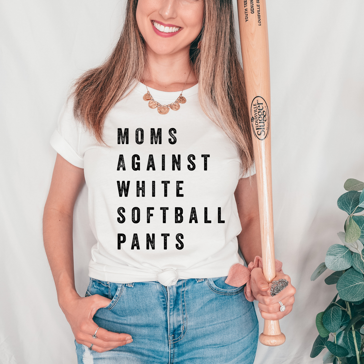 Moms Against White Softball Pants