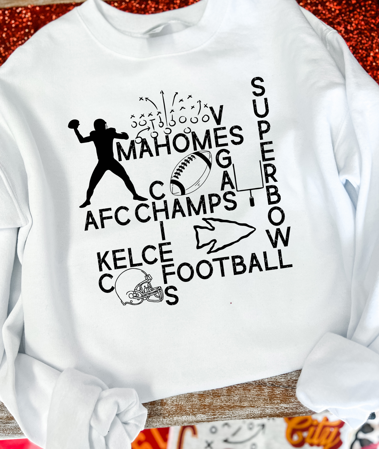 Mahomes Vegas Superbowl Crossword BLACK