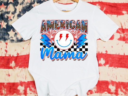 Leopard American Mama Checkered Fireworks Lightning Bolt