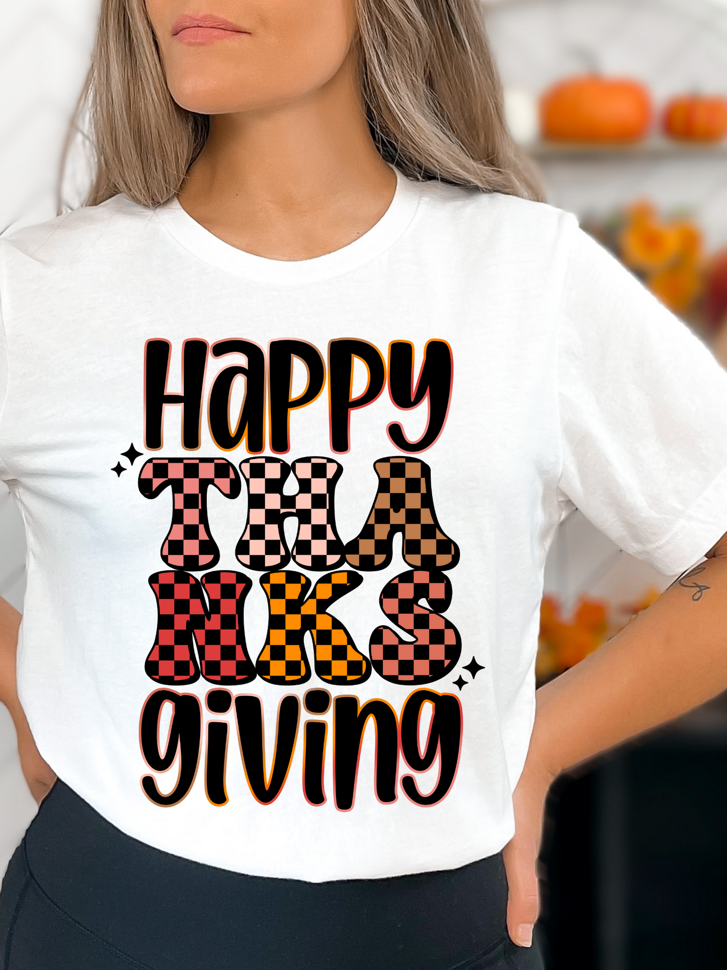 Happy Thanksgiving Checkered