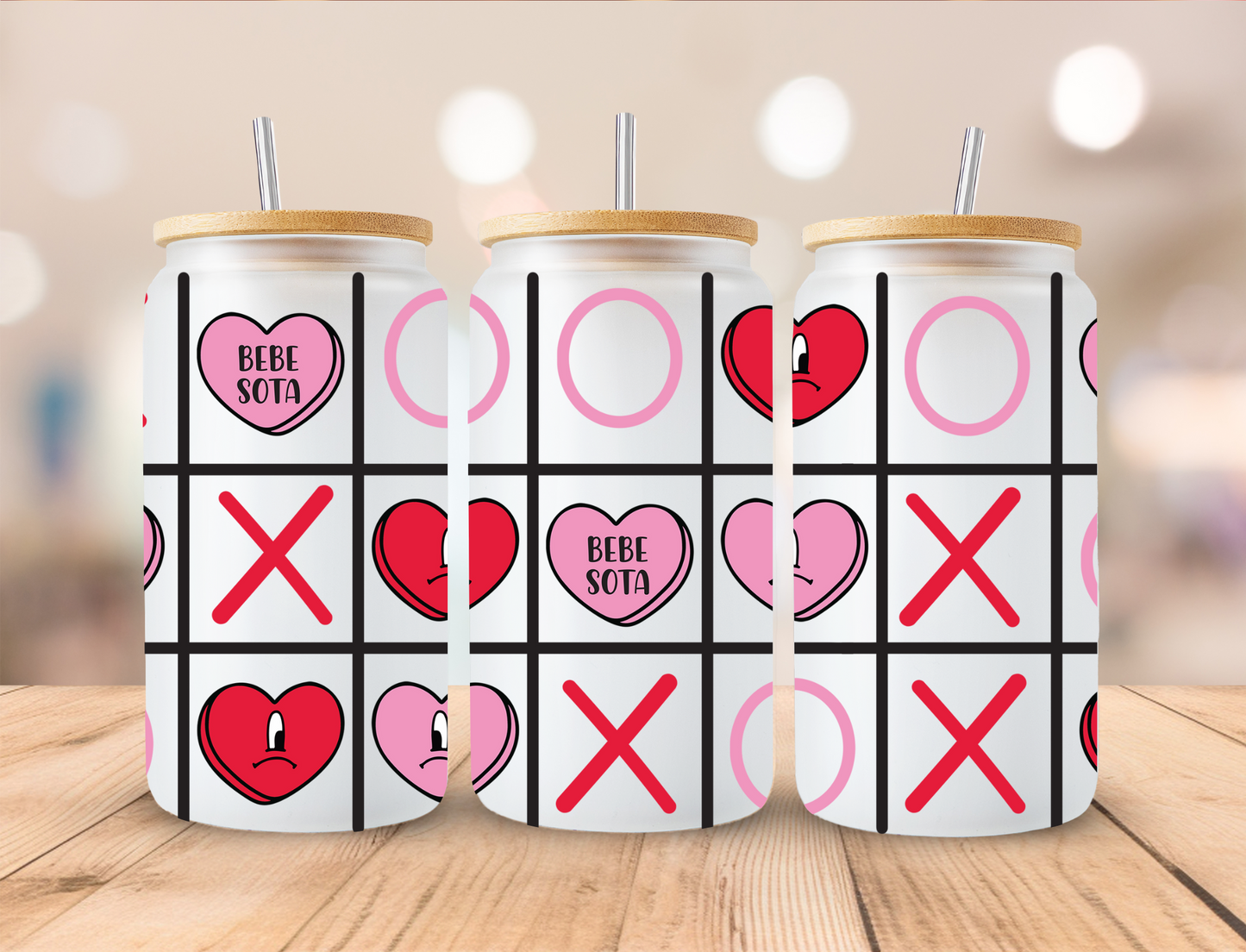 Bebe Sota Tic Tac Toe Hearts - UV Libby Wrap