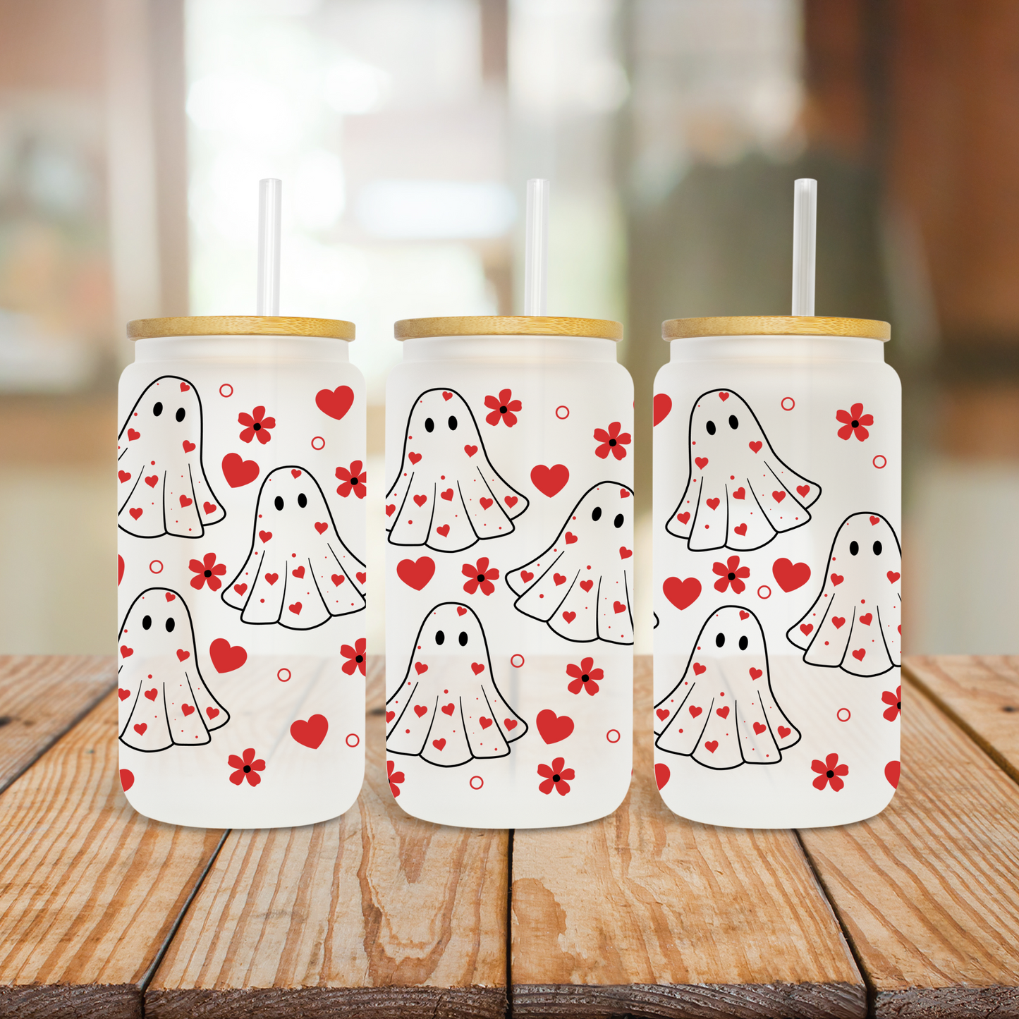 Heart Ghosties - UV Libby Wrap