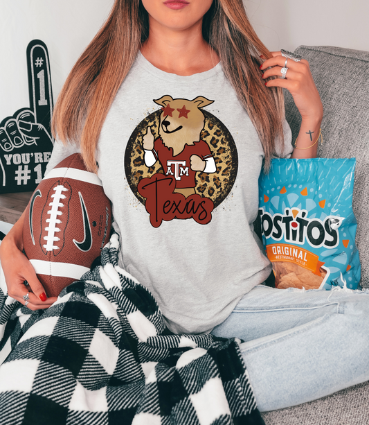 Texas A&M mascot-cheetah print