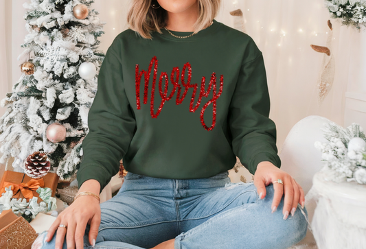 Tinsel Merry Red