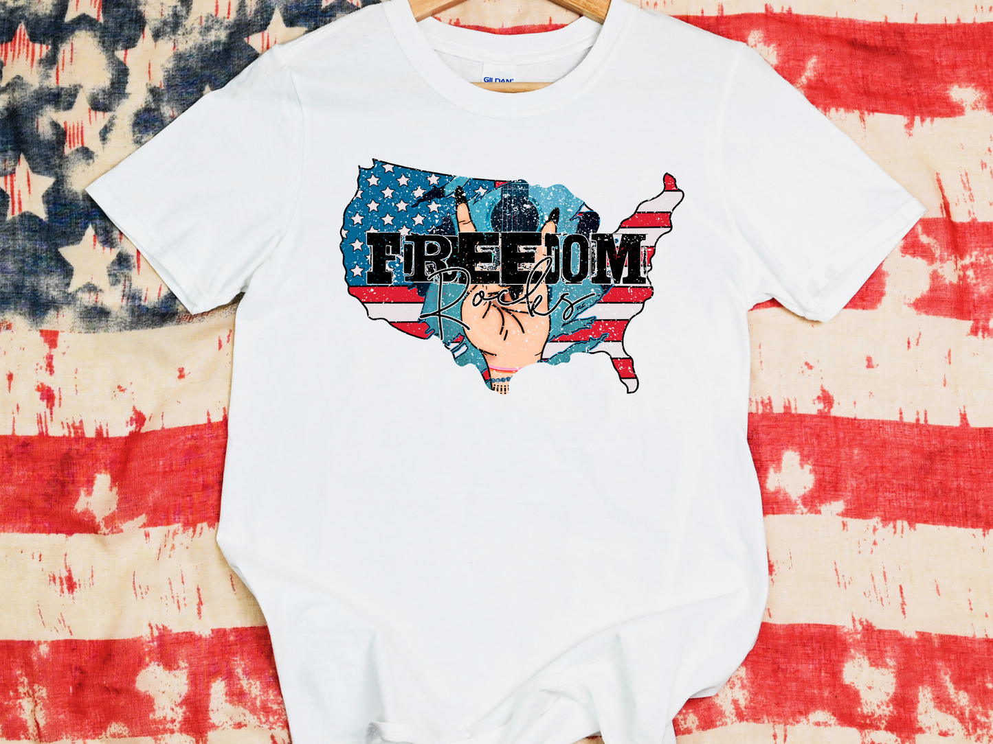 Freedom Rocks Rock On Hand United States