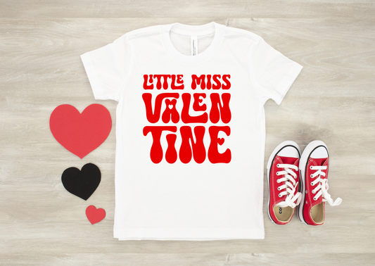 Little Miss Valentine RED - DTF Transfer