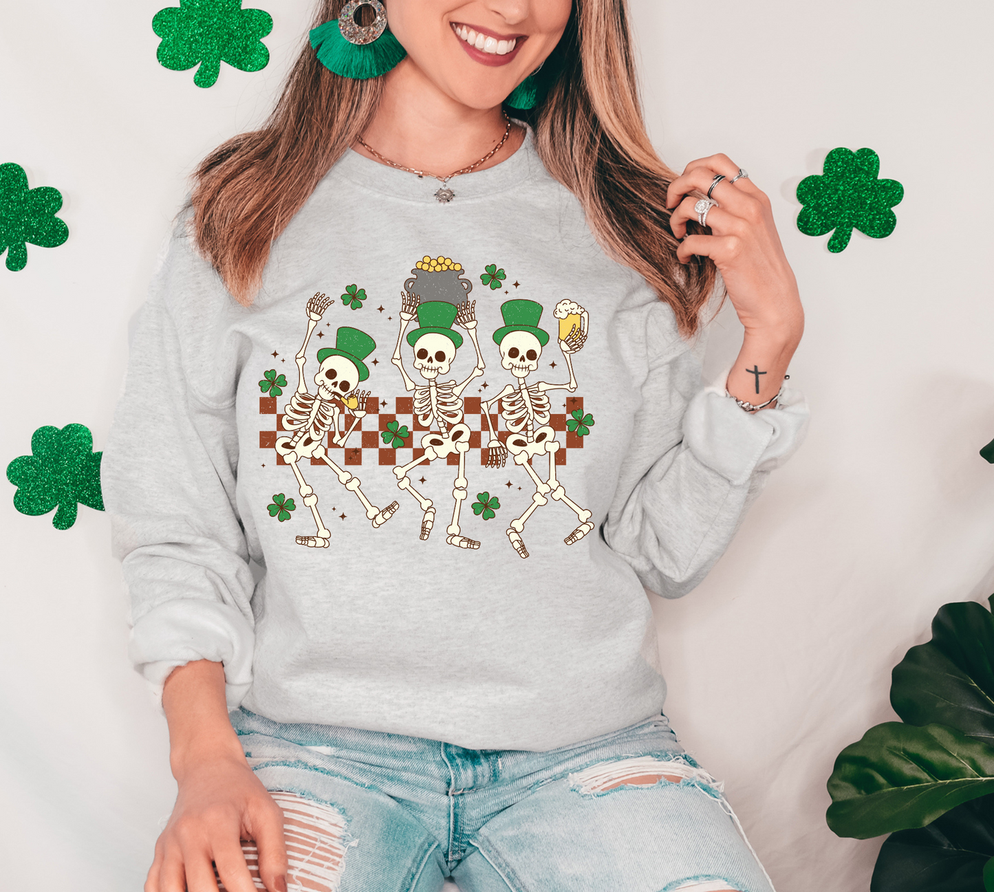 Dancing Pot-O-Gold Skellies Checker BG