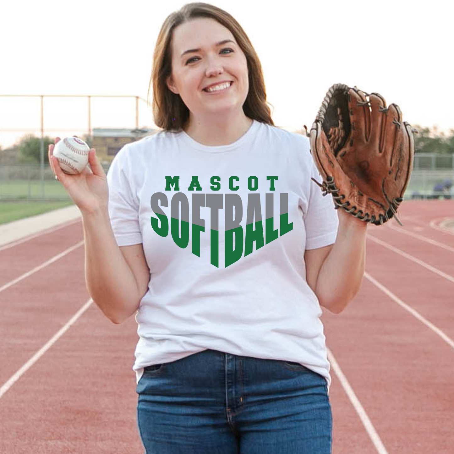 Personalized Softball Mascot