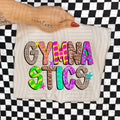 GYMNASTICS COLORFUL CHEETAH ZEBRA STARS