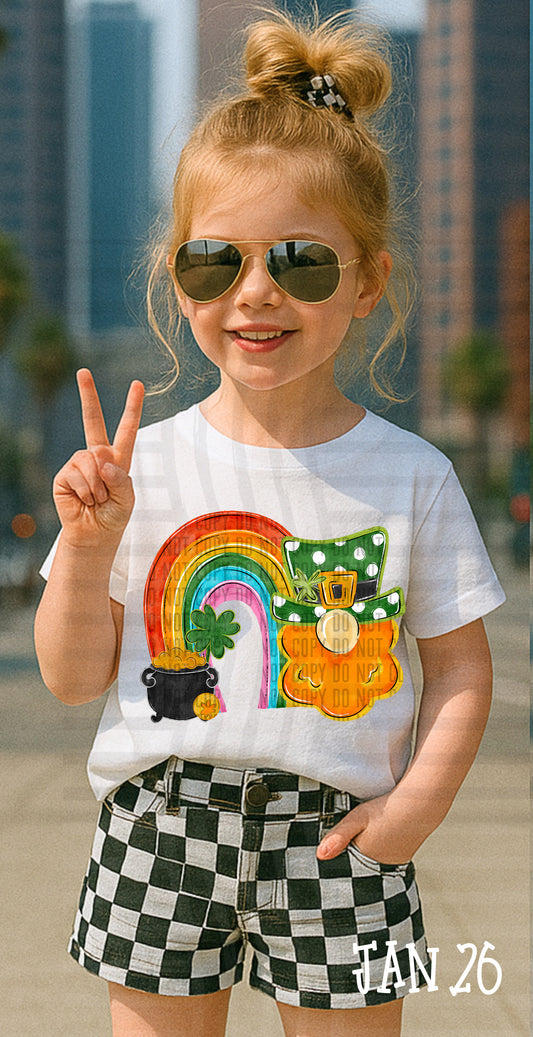 ST. PATRICK'S DAY LEPRECHAUN RAINBOW