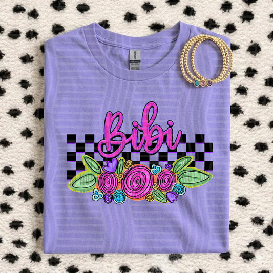 BIBI CHECKERS FLOWERS