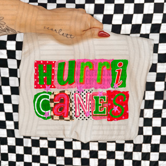 HURRICANES RED & GREEN CHECKERS