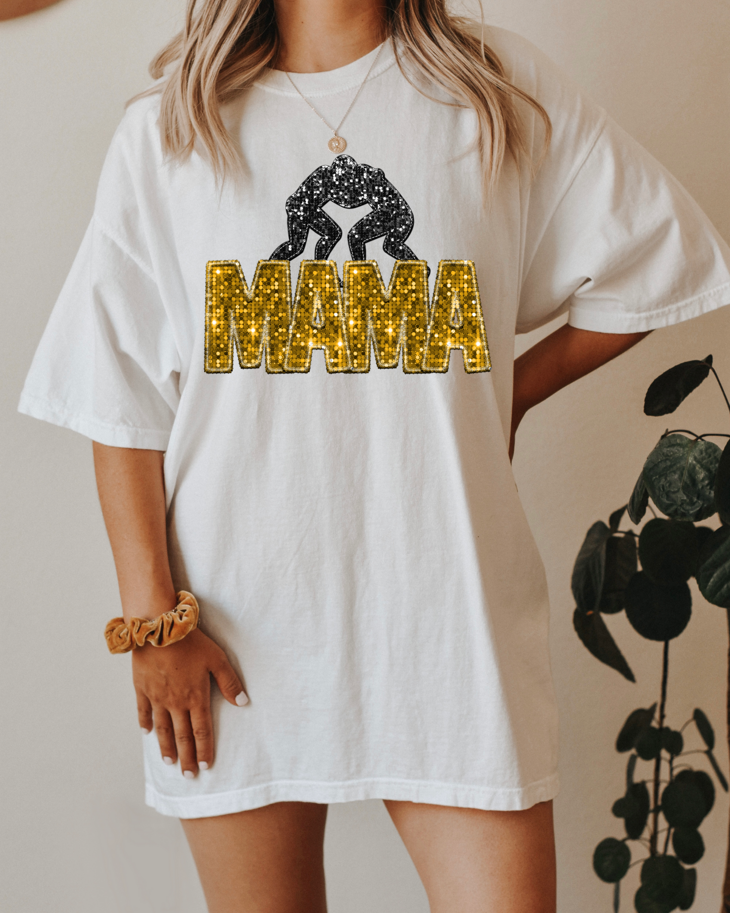 Mama Wrestling Gold Glitter