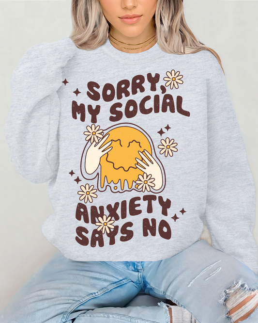 Sorry My Social Anxiety Says No
