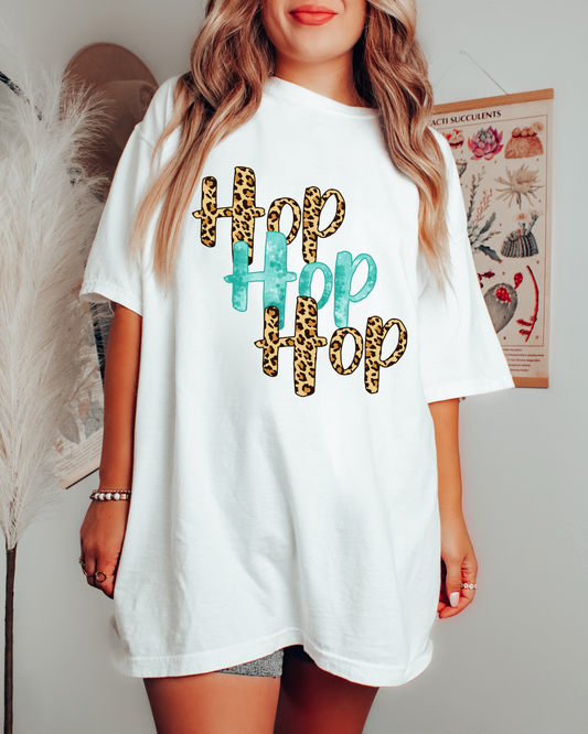 Hop Hop Hop (Blue/Leopard)