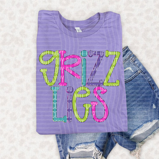 COLORFUL GRIZZLIES