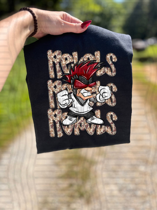 Camo Rebels Maroon