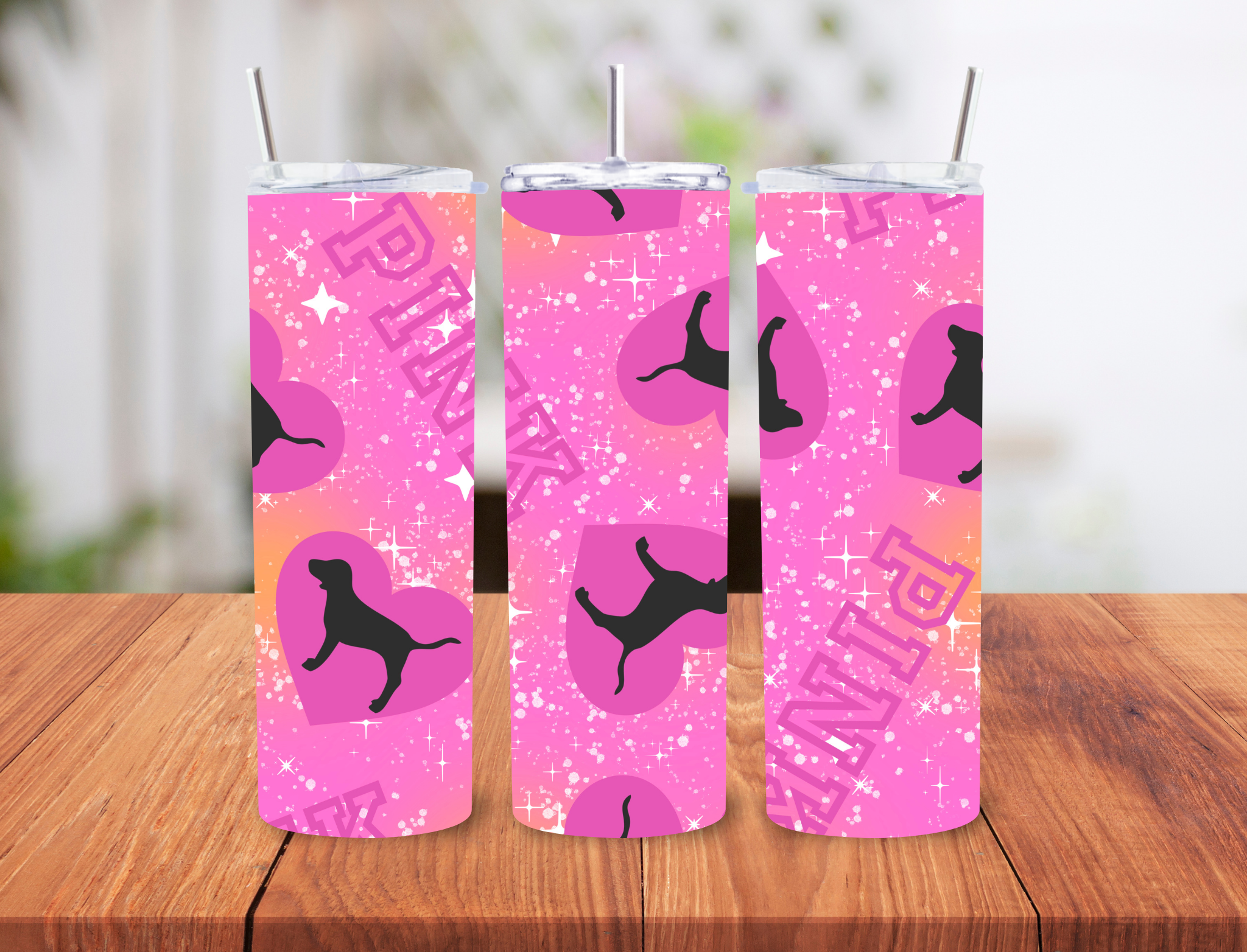 VS Pink Pink Sparkling Background - 20oz SUBLIMATION – Earthline Customs