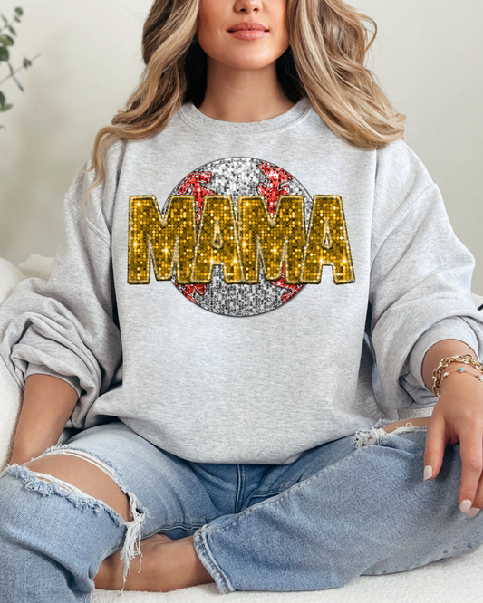 Mama Gold Glitter Baseball