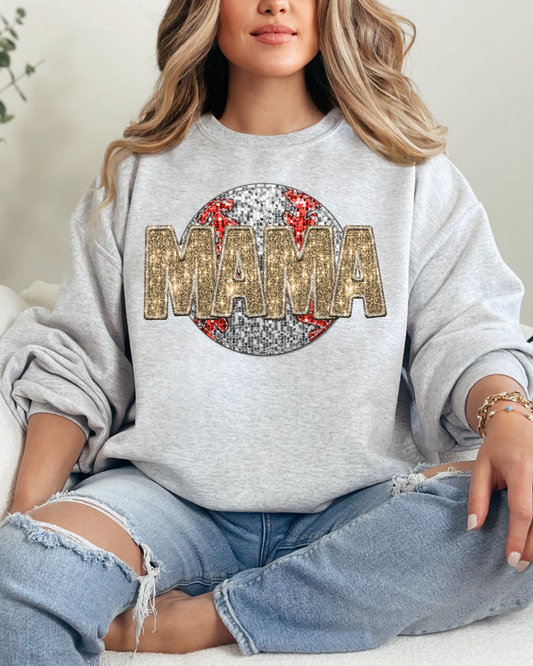 Mama Golden Glitter Baseball