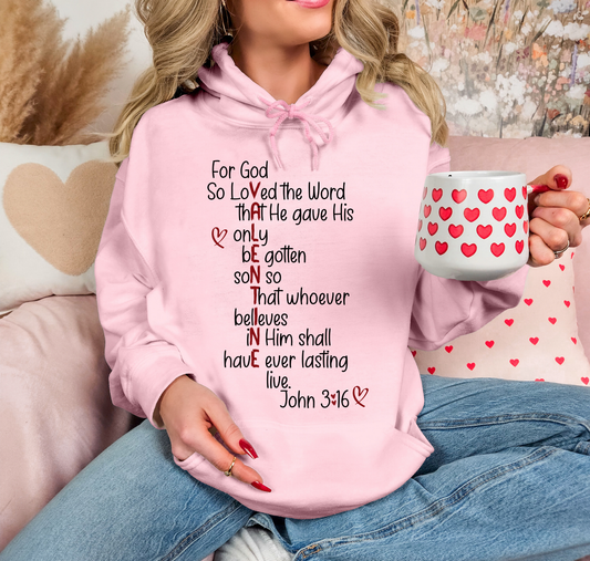 Valentines John 3:16 Acronym
