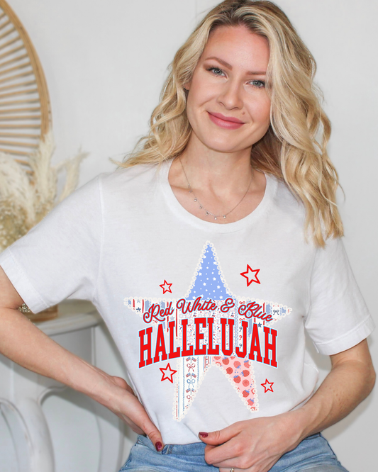 Red White & Blue Hallelujah Star