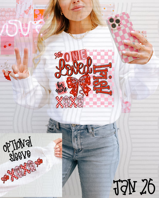XOXO ONE LOVED IRISH (FRONT ONLY)