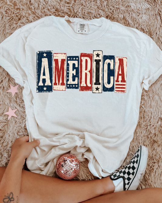 Distressed Retro America