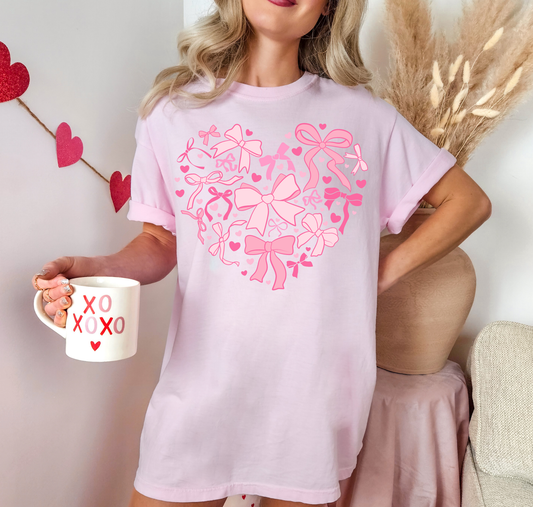 Heart Made Of Pink Bows