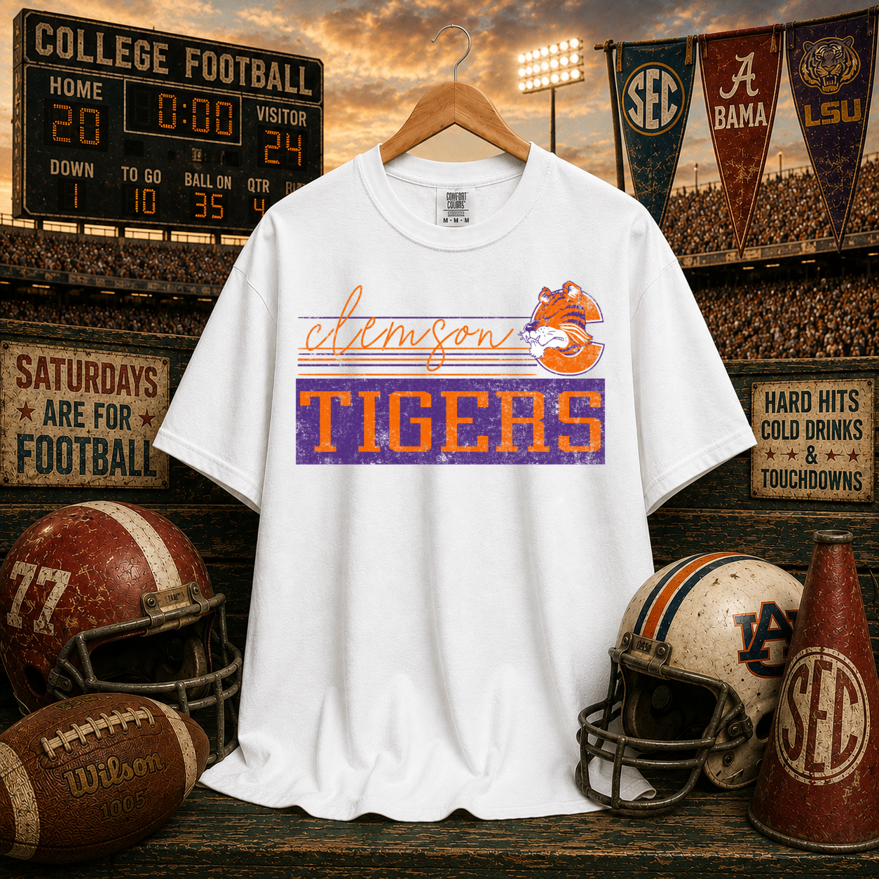 Retro Vibe Clemson Tigers