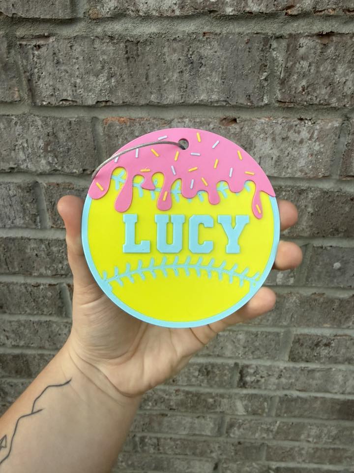 Ice Cream Drip Bag Tags - B Ball S Ball