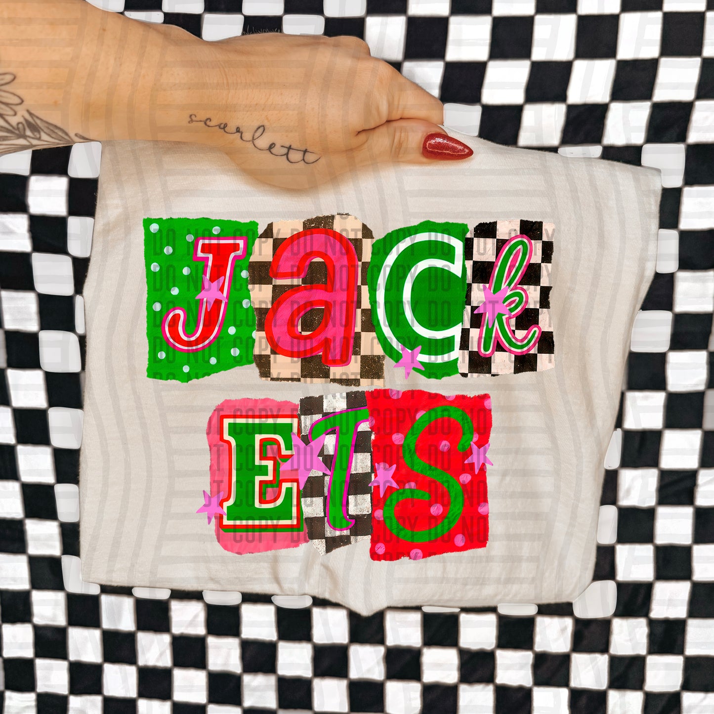 JACKETS RED & GREEN CHECKERS