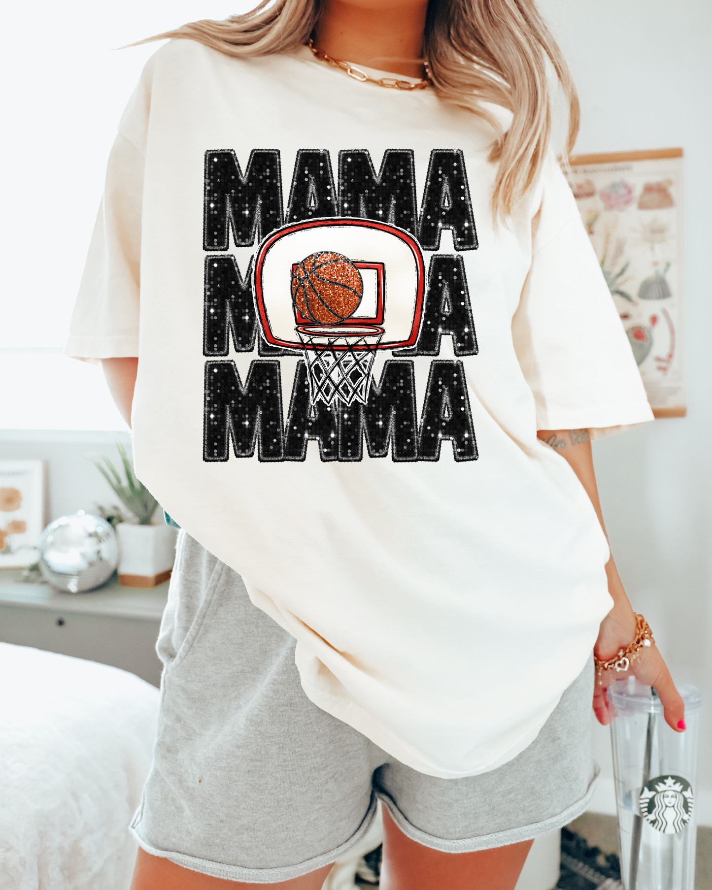 Basketball Mama (glitter)